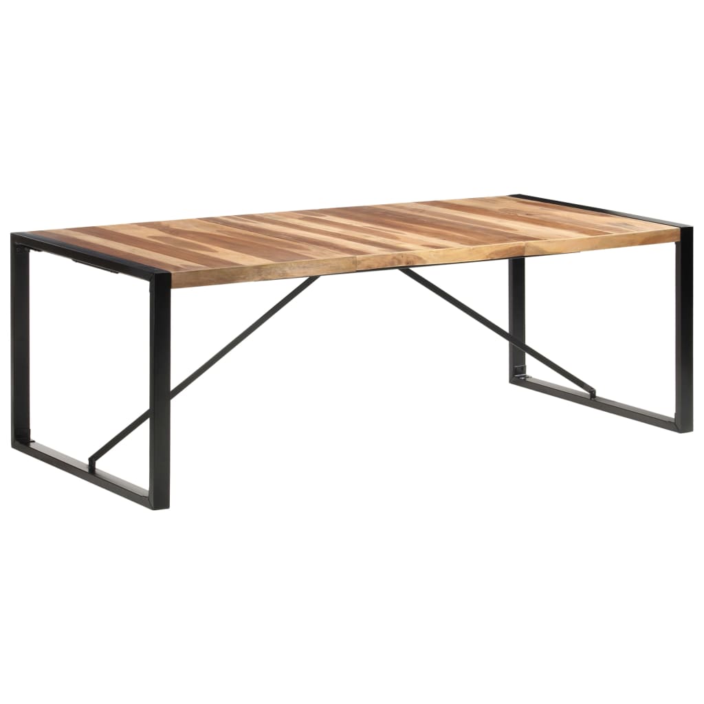 Table à manger 220x100x75 cm bois massif - XIOS
