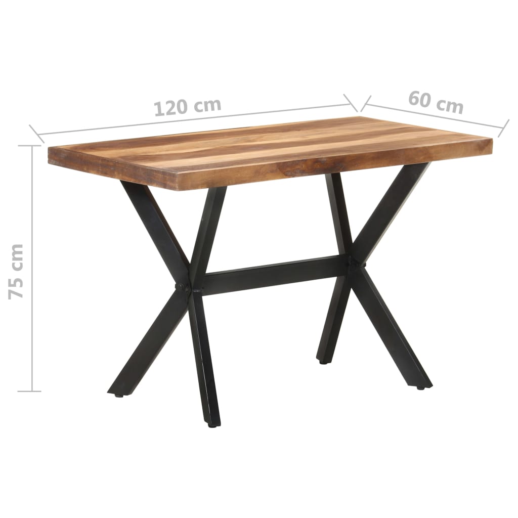 Table de salle à manger 120x60x75 cm Bois avec finition miel - XIOS
