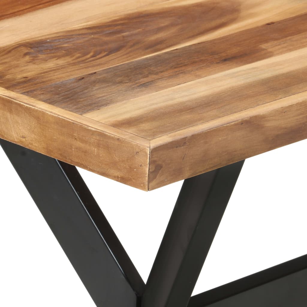 Table de salle à manger 140x70x75 cm Bois avec finition miel - XIOS