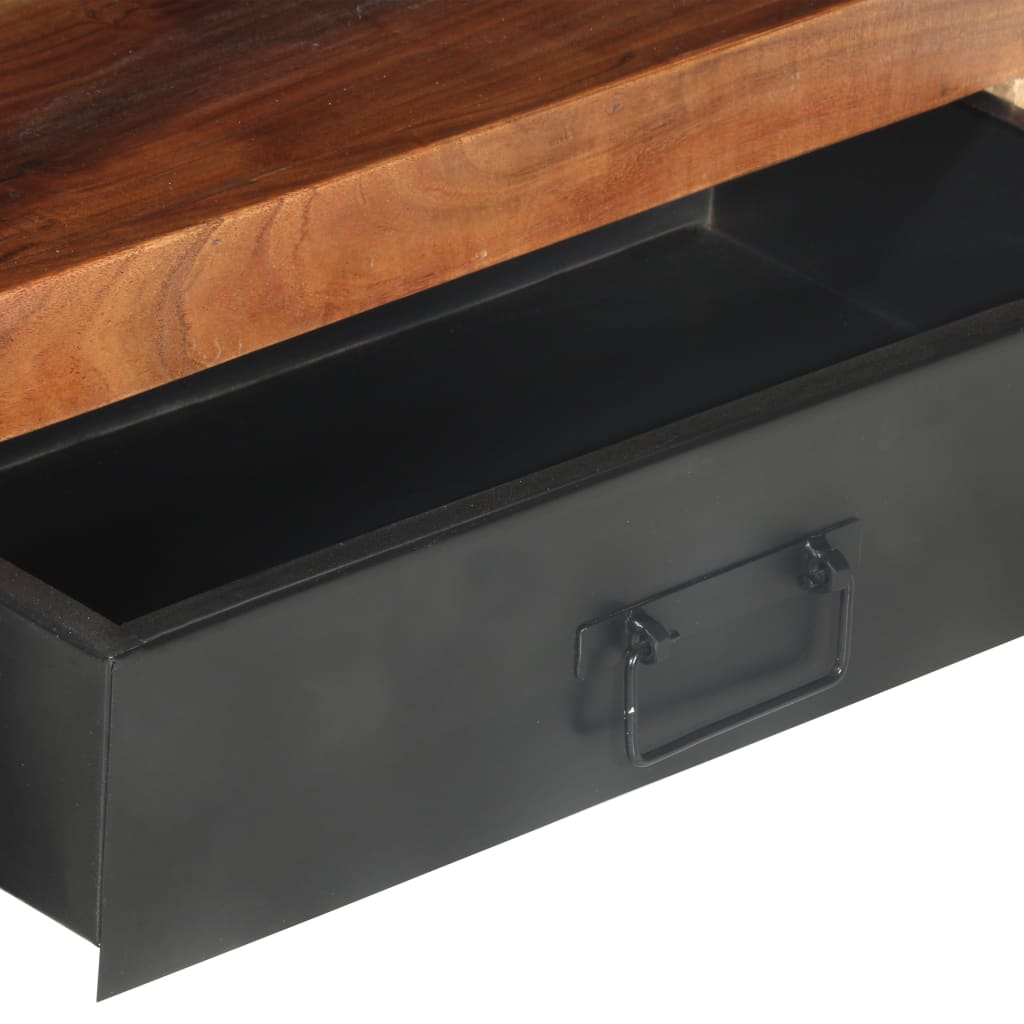 Meuble TV 120x30x40 cm Bois solide - XIOS