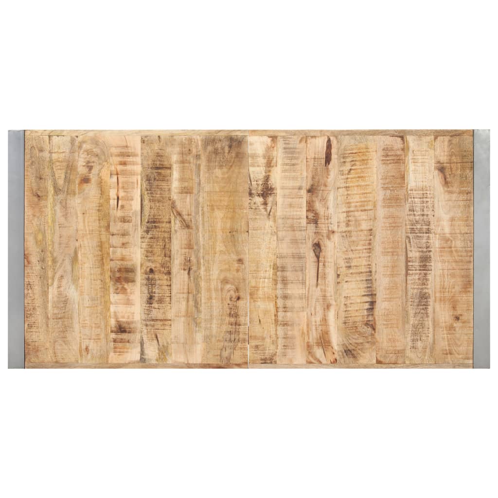 Table à manger 140x70x75 cm bois de manguier massif brut - XIOS