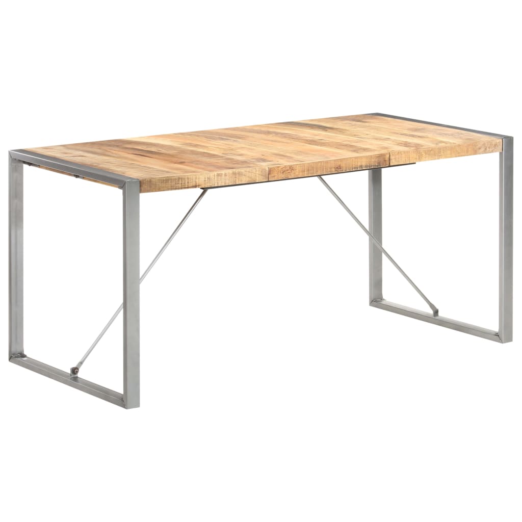 Table à manger 160x80x75 cm Bois de manguier massif brut - XIOS