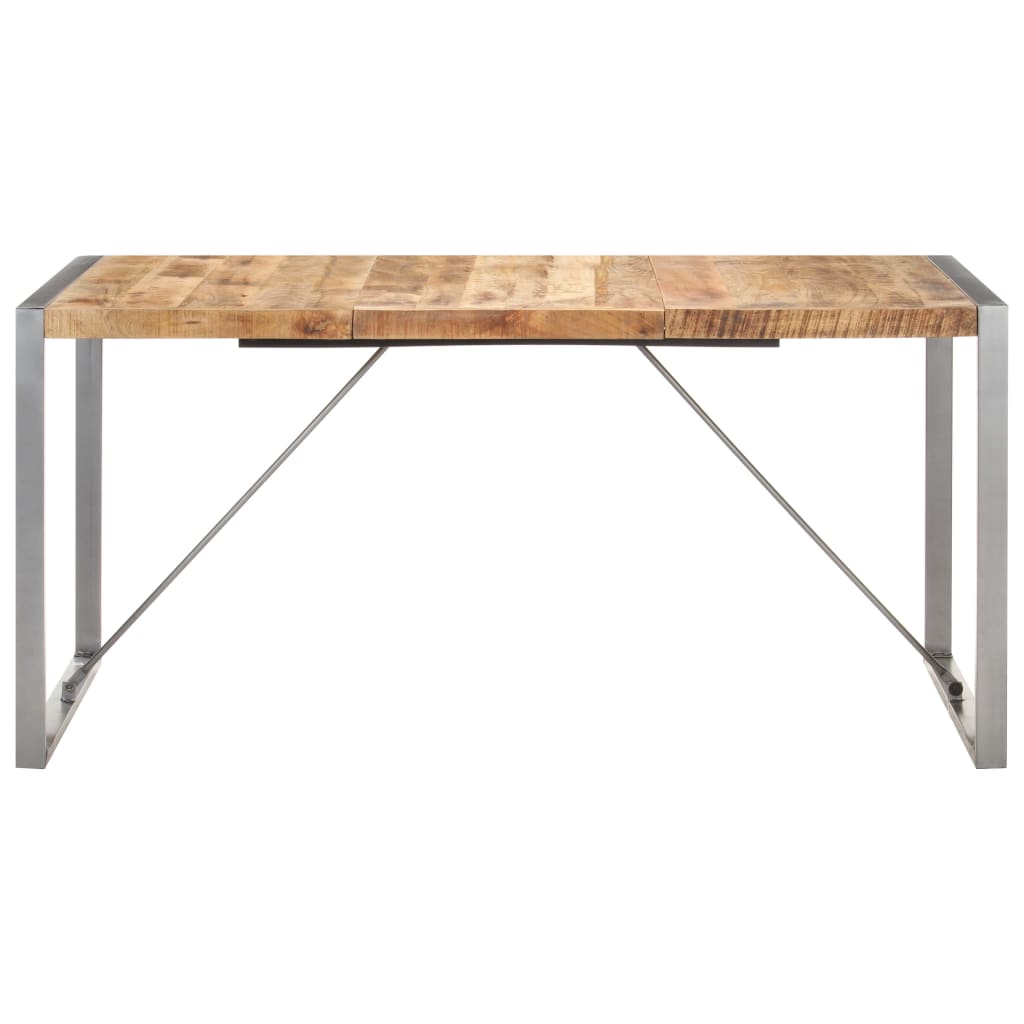 Table à manger 160x80x75 cm Bois de manguier massif brut - XIOS
