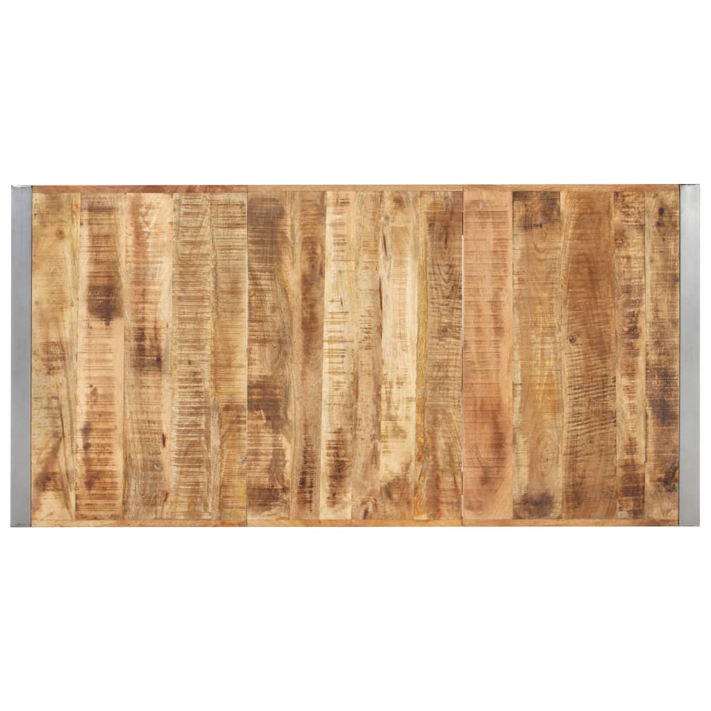 Table à manger 160x80x75 cm Bois de manguier massif brut - XIOS
