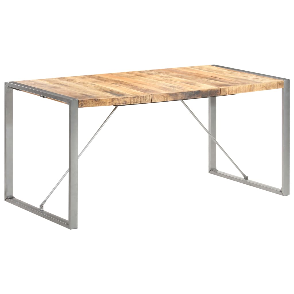 Table à manger 160x80x75 cm Bois de manguier massif brut - XIOS