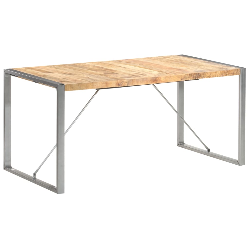 Table à manger 160x80x75 cm Bois de manguier massif brut - XIOS