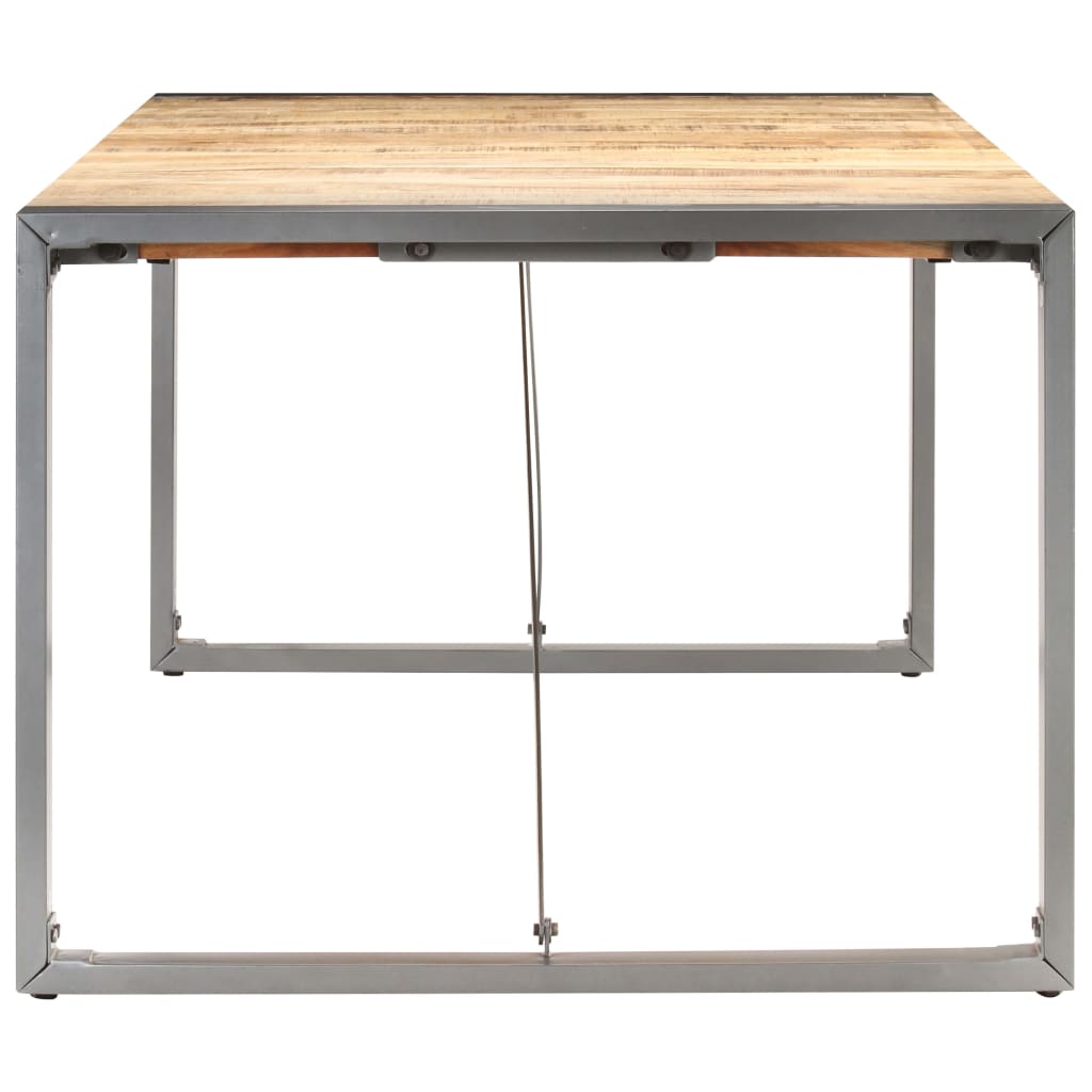 Table à manger 180x90x75 cm bois de manguier massif brut - XIOS