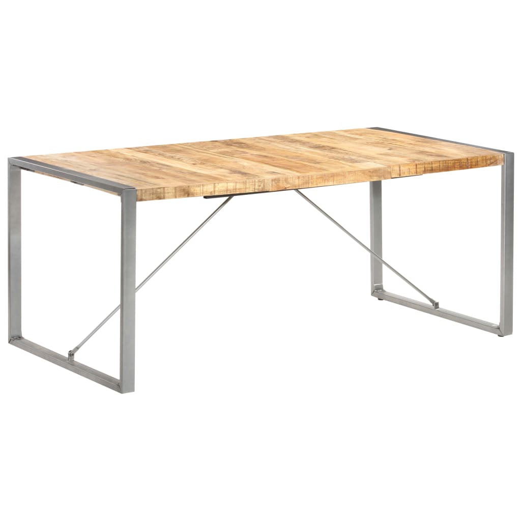 Table à manger 180x90x75 cm bois de manguier massif brut - XIOS