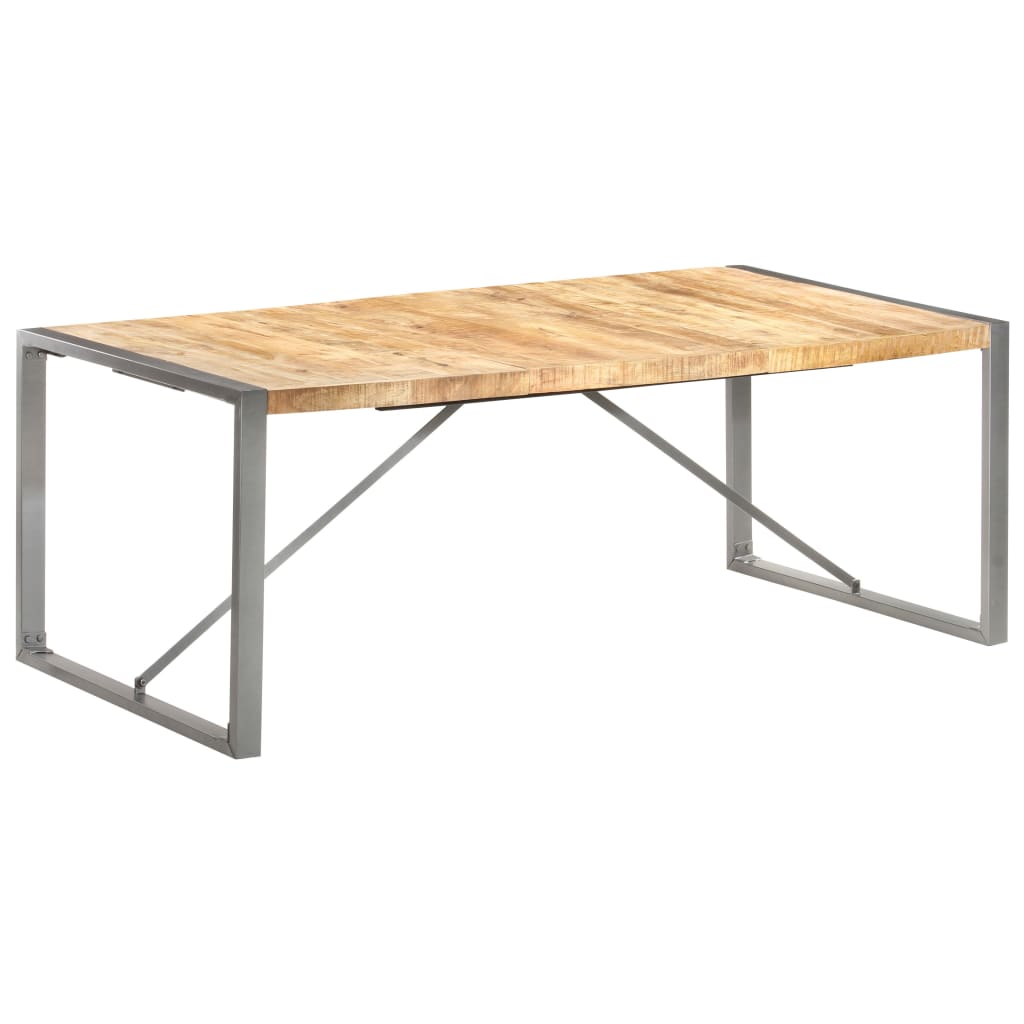 Table à manger 200x100x75 cm Bois de manguier massif brut - XIOS