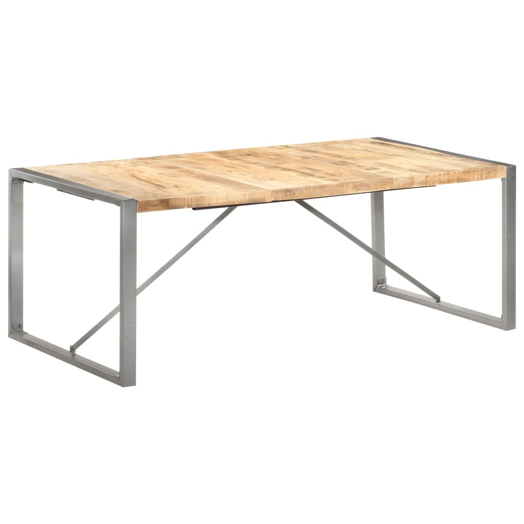 Table à manger 200x100x75 cm Bois de manguier massif brut - XIOS