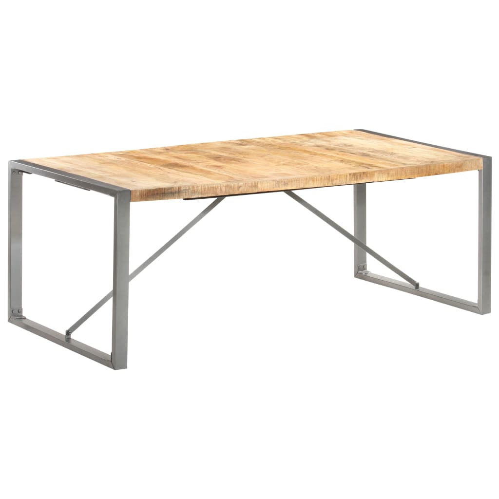 Table à manger 200x100x75 cm Bois de manguier massif brut - XIOS