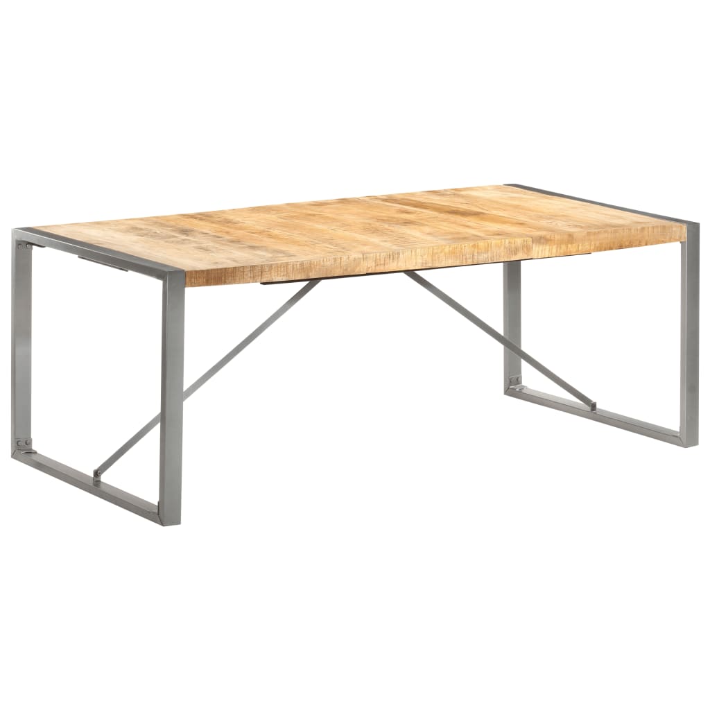 Table à manger 200x100x75 cm Bois de manguier massif brut - XIOS