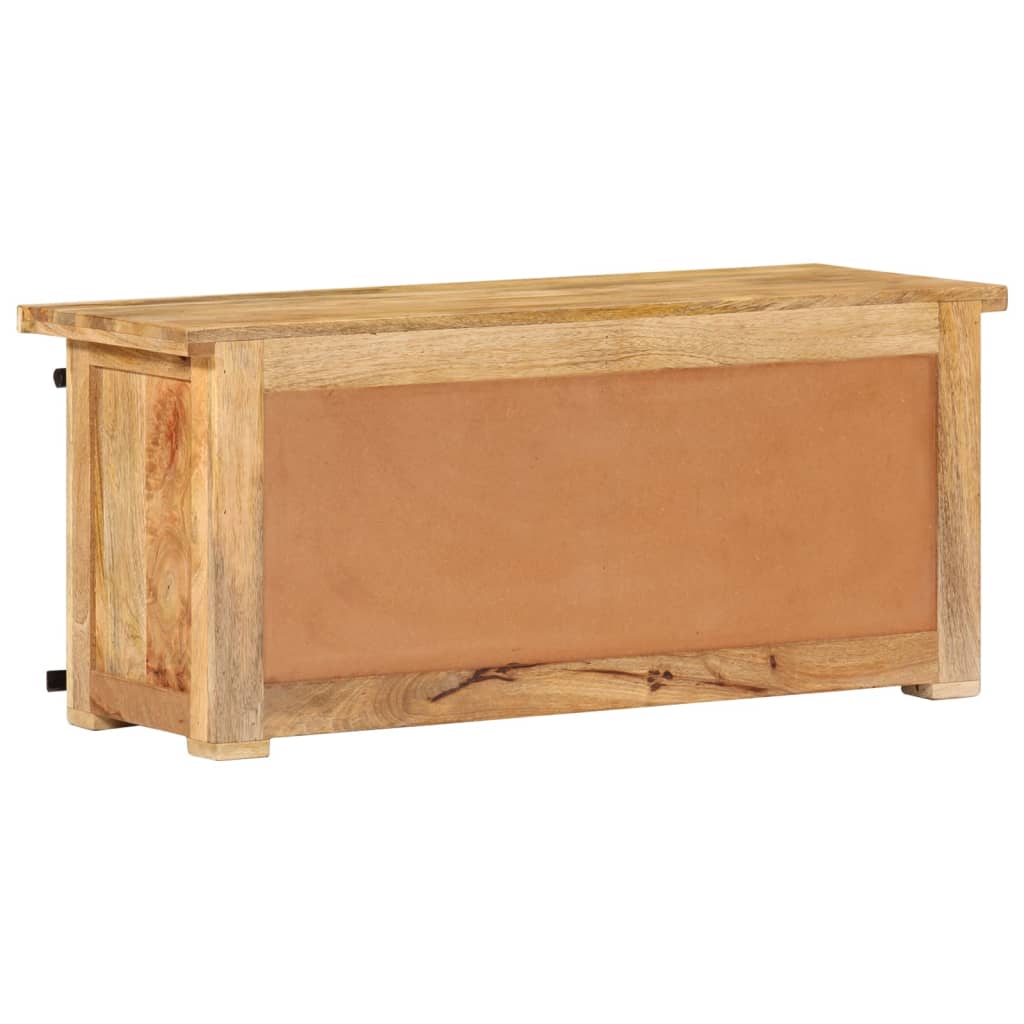 Meuble TV 90x35x40 cm Bois massif de manguier - XIOS