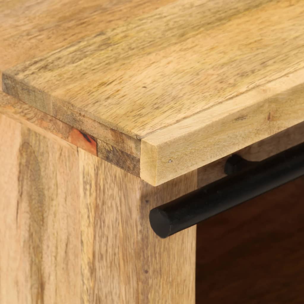 Meuble TV 90x35x40 cm Bois massif de manguier - XIOS