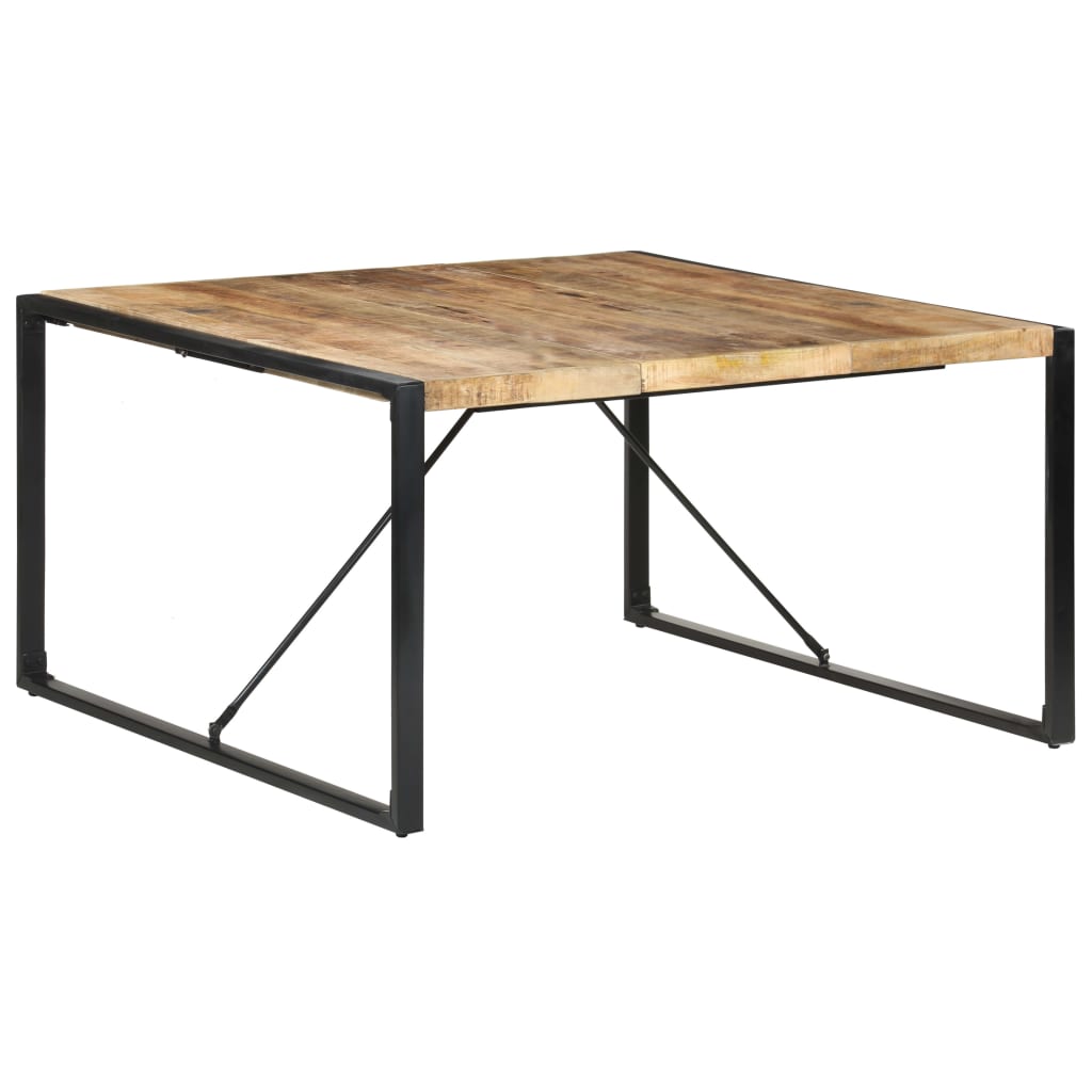 Table à manger 140x140x75 cm Bois de manguier brut - XIOS