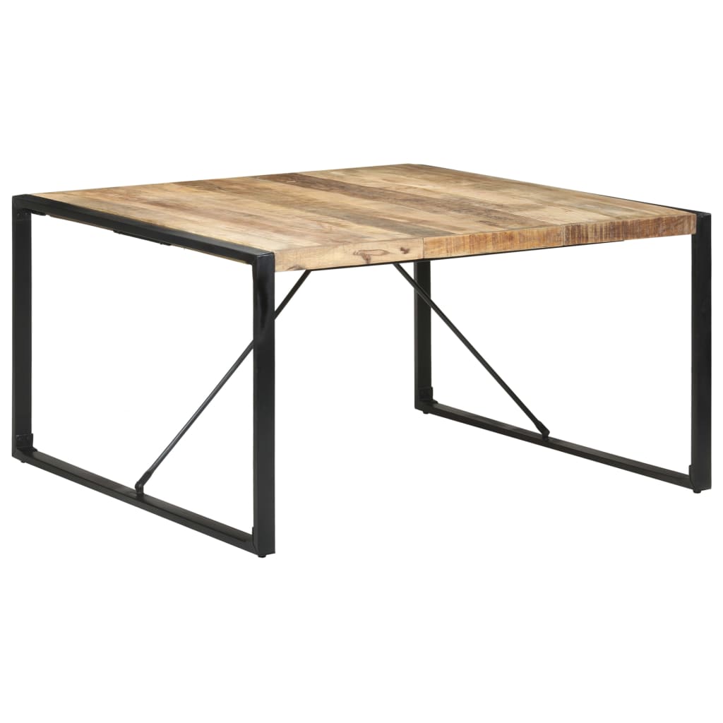 Table à manger 140x140x75 cm Bois de manguier brut - XIOS