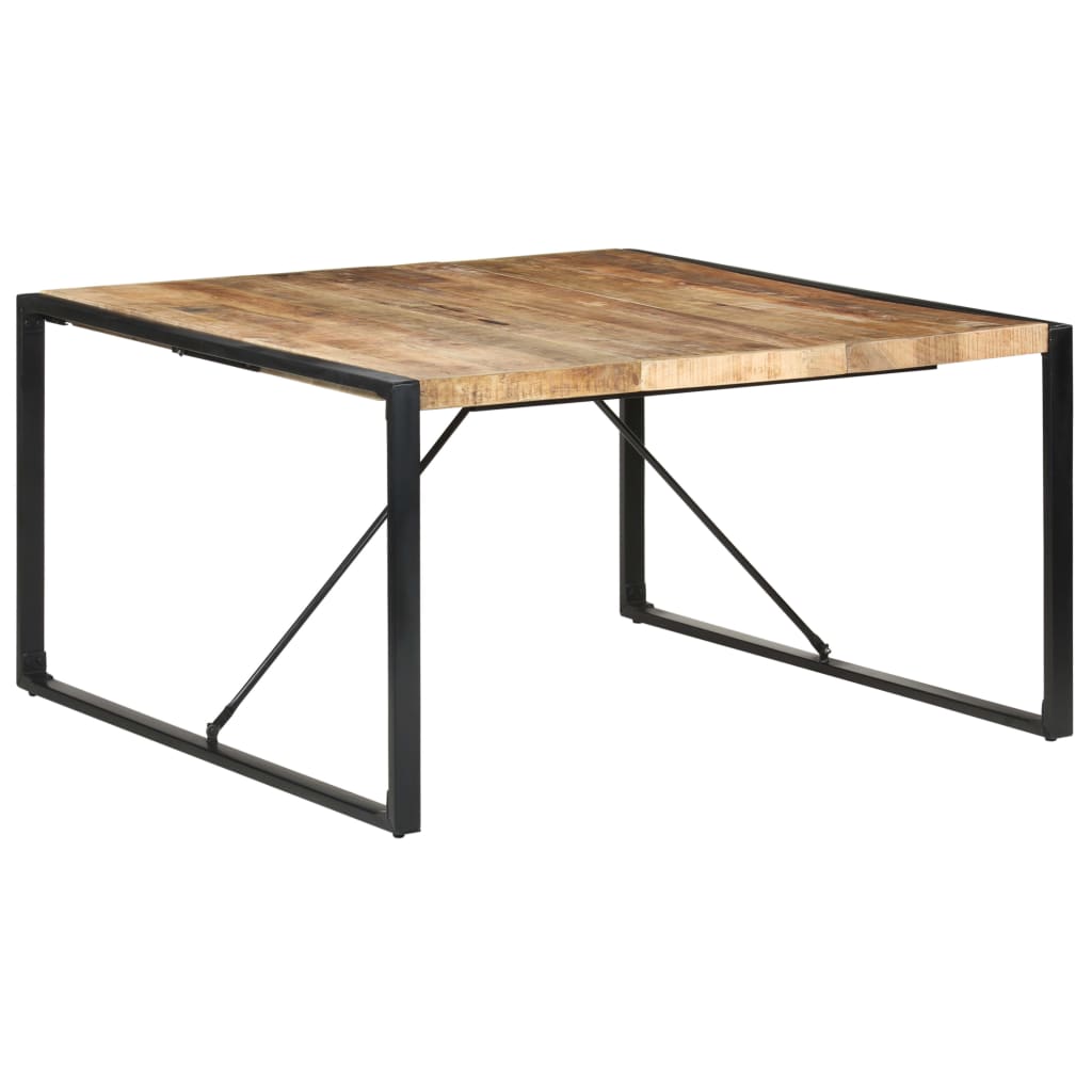 Table à manger 140x140x75 cm Bois de manguier brut - XIOS