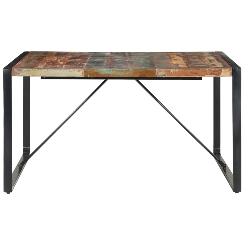 Table à manger 140x140x75 cm Bois de récupération massif - XIOS
