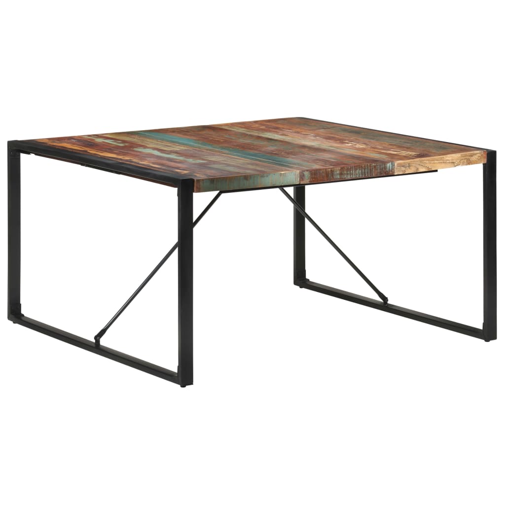 Table à manger 140x140x75 cm Bois de récupération massif - XIOS