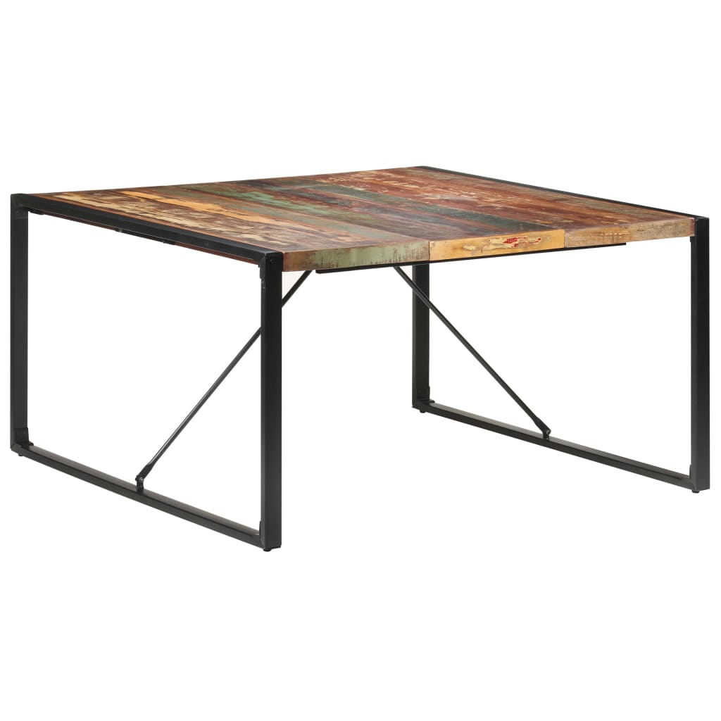 Table à manger 140x140x75 cm Bois de récupération massif - XIOS