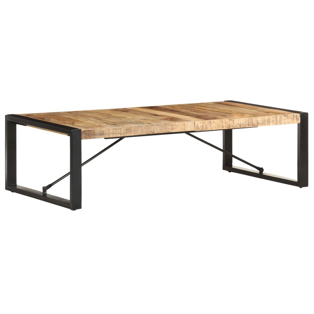 Table basse 140x70x40 cm Bois de manguier brut - XIOS