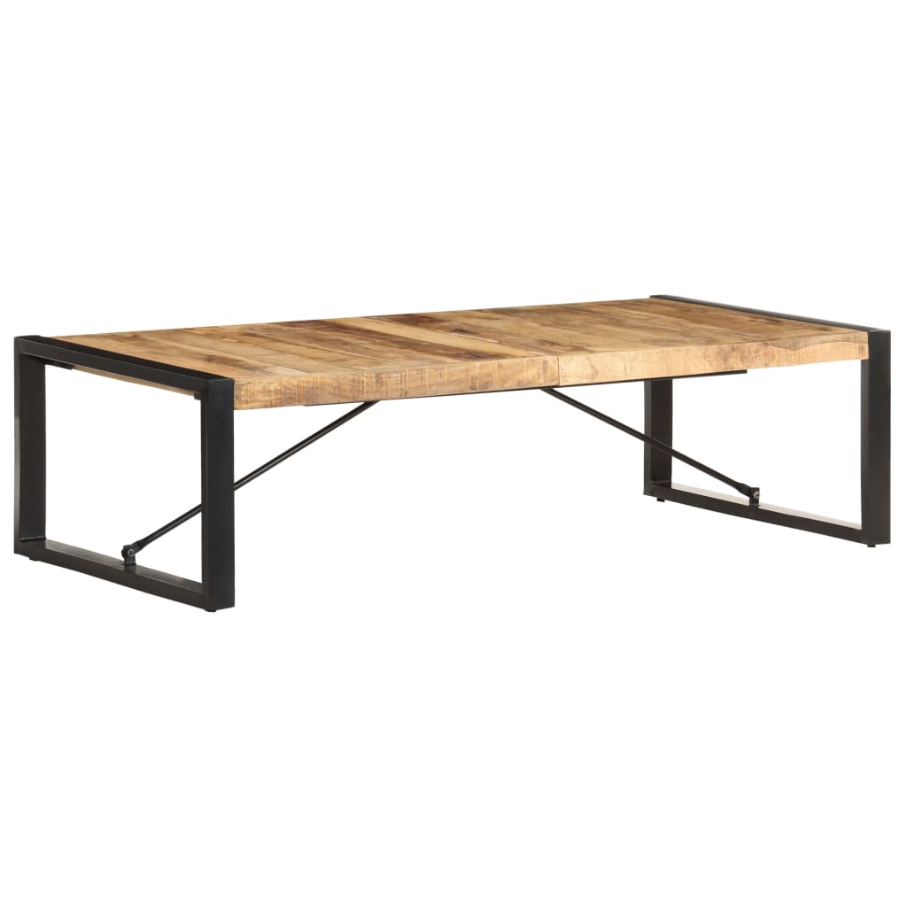 Table basse 140x70x40 cm Bois de manguier brut - XIOS