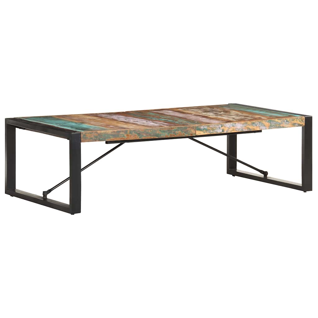 Table basse 140x70x40 cm Bois de récupération solide - XIOS