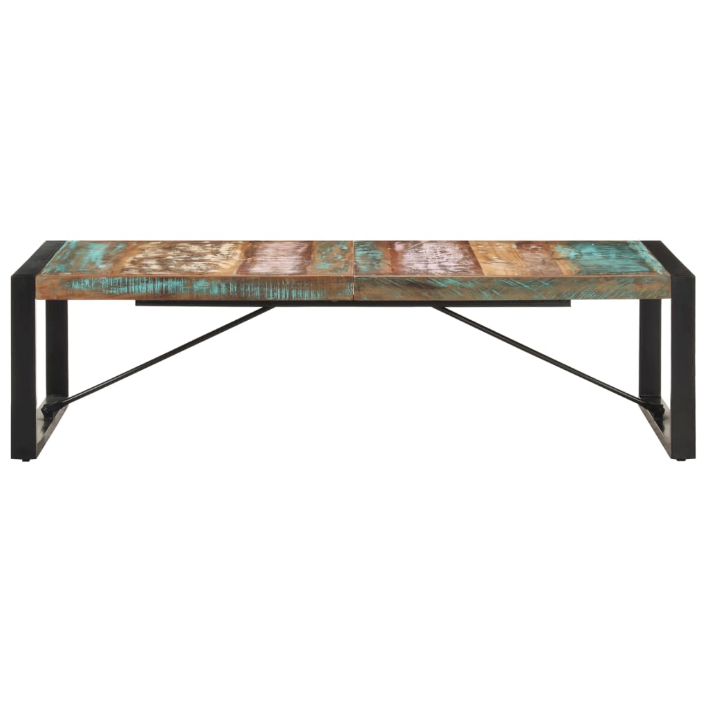 Table basse 140x70x40 cm Bois de récupération solide - XIOS