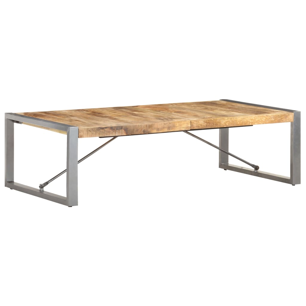 Table basse 140x70x40 cm Bois de manguier brut - XIOS