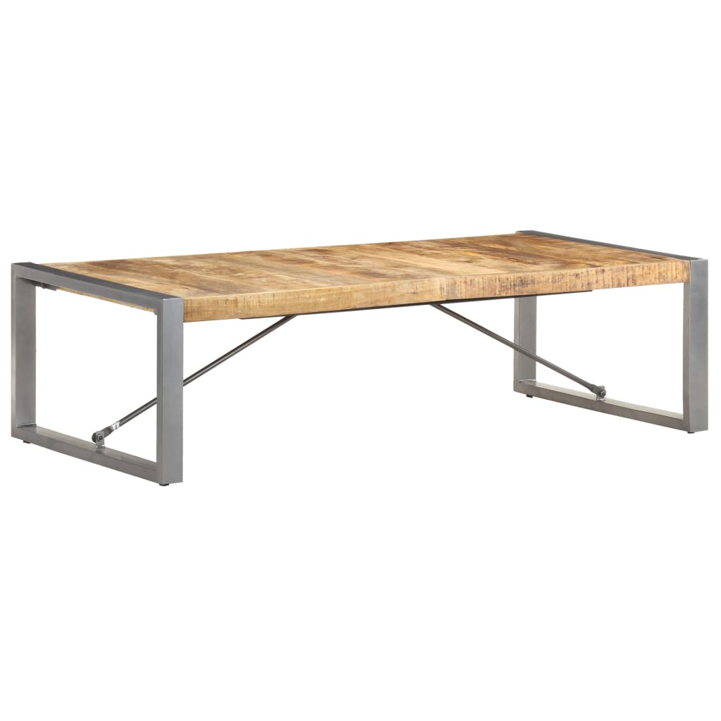 Table basse 140x70x40 cm Bois de manguier brut - XIOS