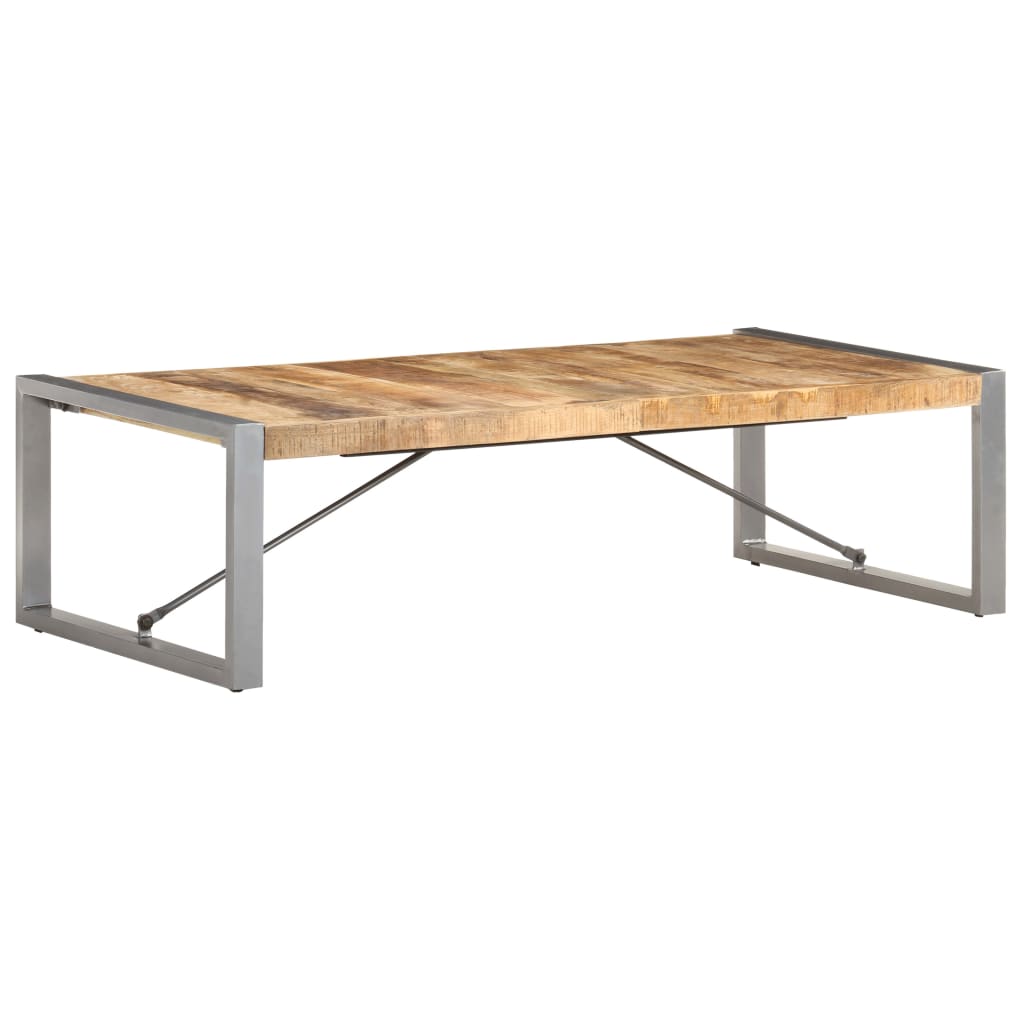Table basse 140x70x40 cm Bois de manguier brut - XIOS