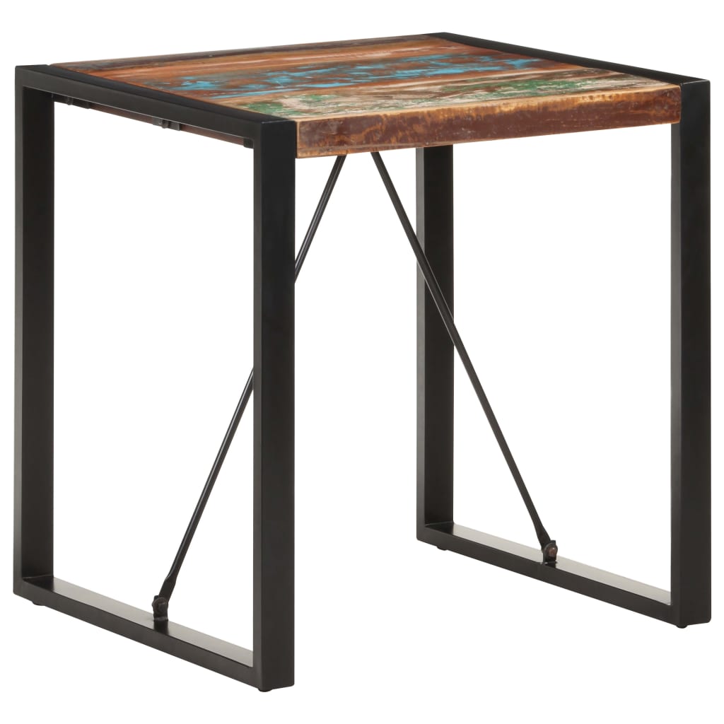 Table à manger 70x70x75 cm Bois de récupération massif - XIOS