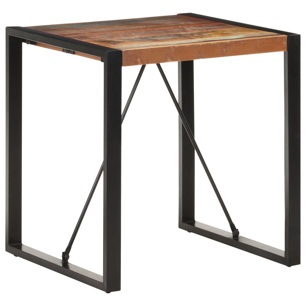 Table à manger 70x70x75 cm Bois de récupération massif - XIOS