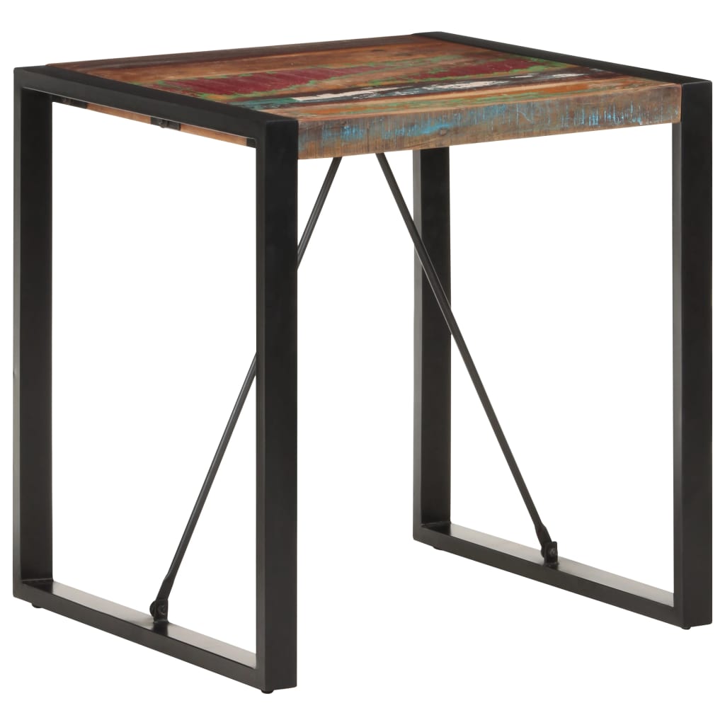 Table à manger 70x70x75 cm Bois de récupération massif - XIOS