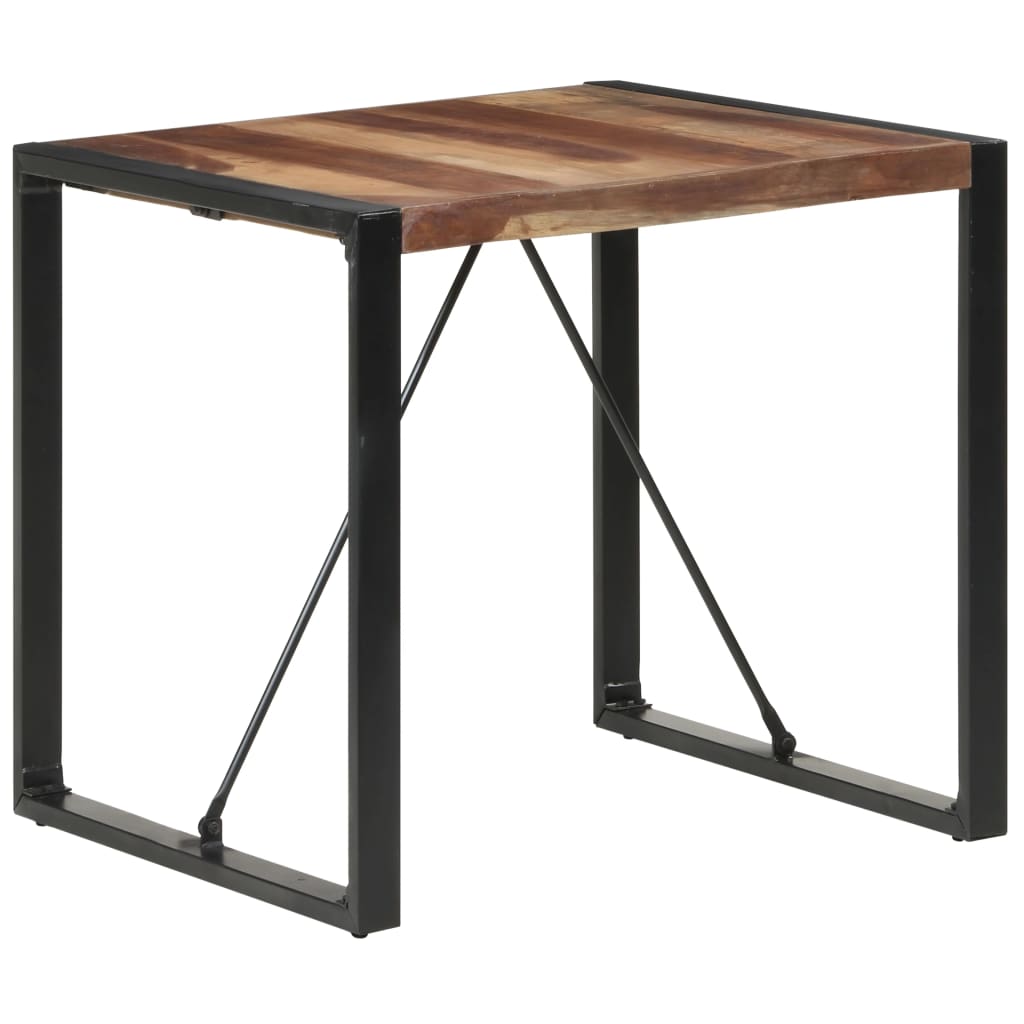 Table à manger 80x80x75 cm bois massif - XIOS