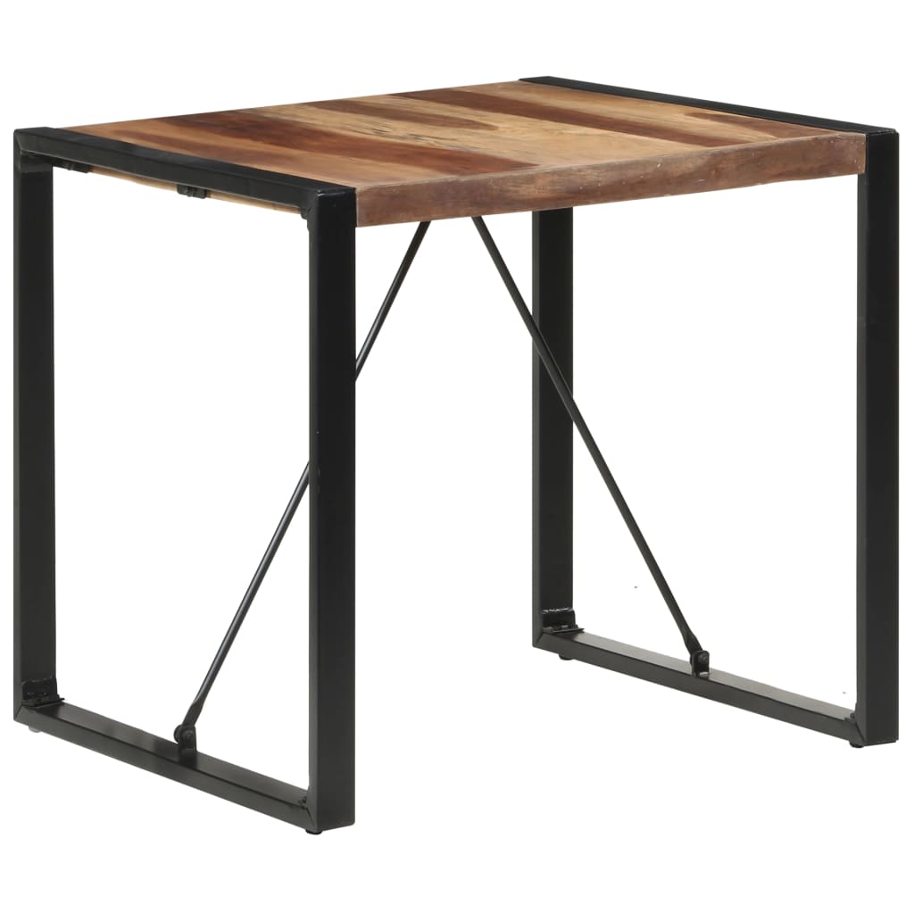 Table à manger 80x80x75 cm bois massif - XIOS