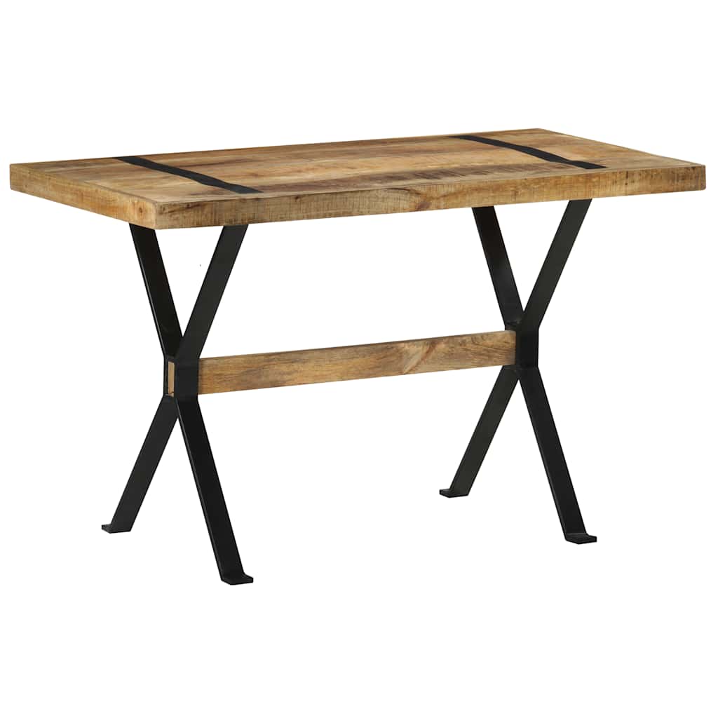 Table à manger 120x60x76 cm bois de manguier brut - XIOS