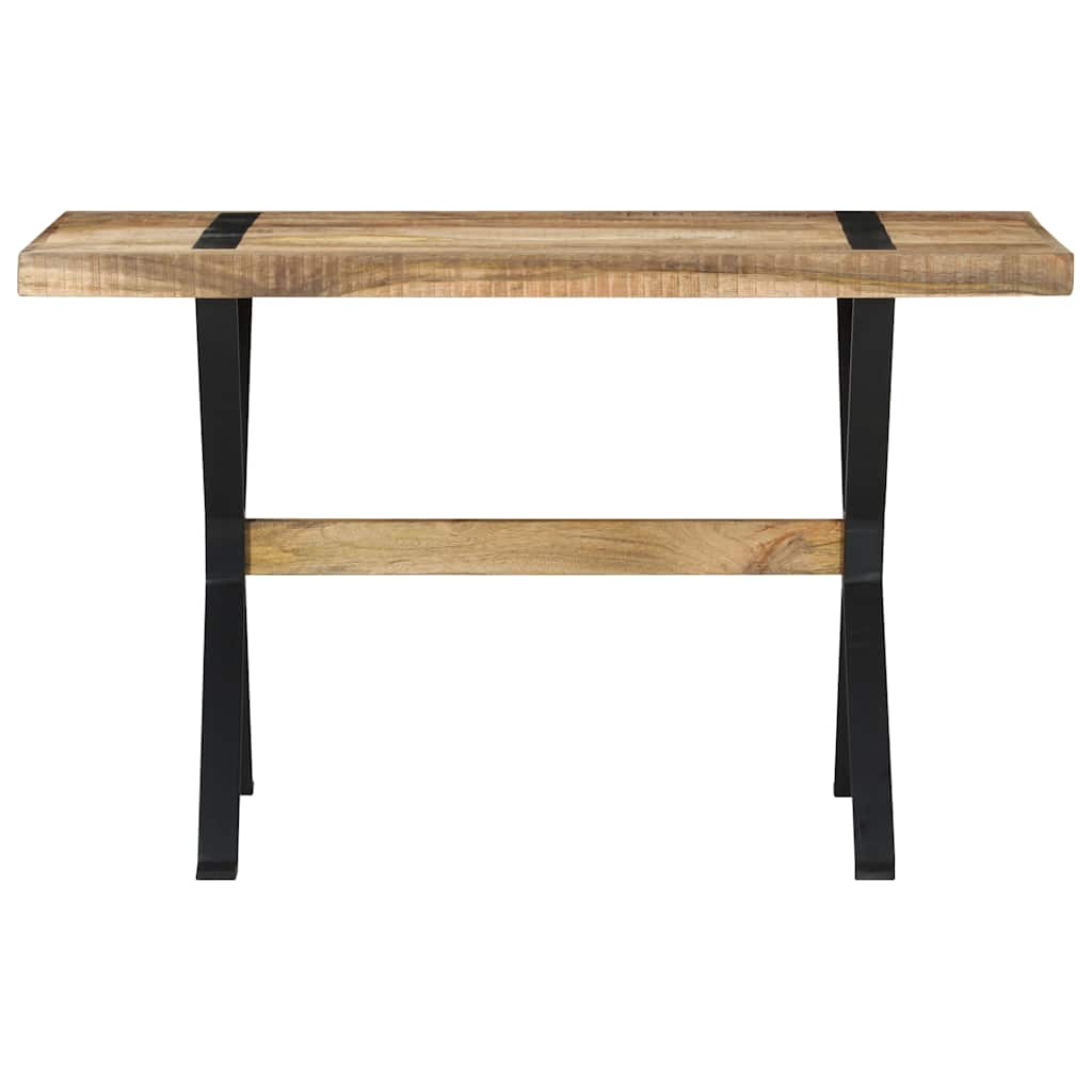Table à manger 120x60x76 cm bois de manguier brut - XIOS