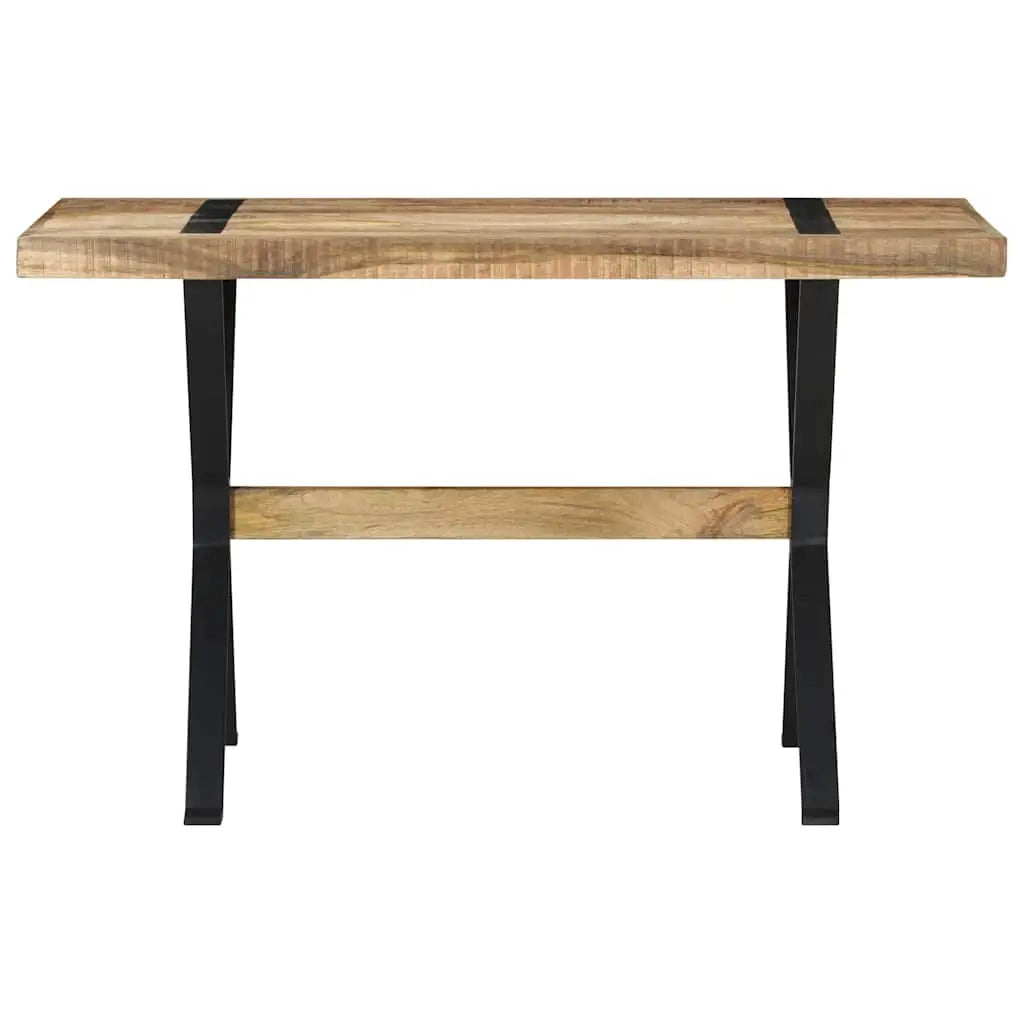Table à manger 120x60x76 cm bois de manguier brut - XIOS