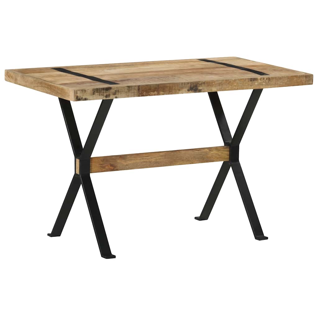Table à manger 120x60x76 cm bois de manguier brut - XIOS