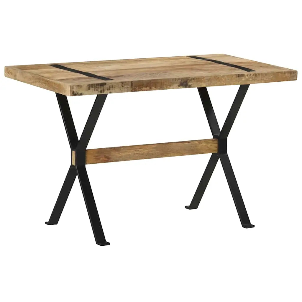 Table à manger 120x60x76 cm bois de manguier brut - XIOS
