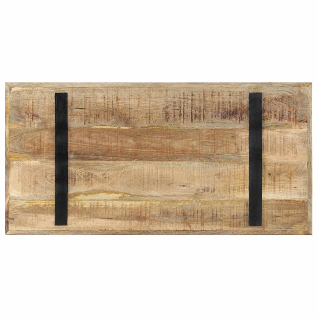 Table à manger 120x60x76 cm bois de manguier brut - XIOS