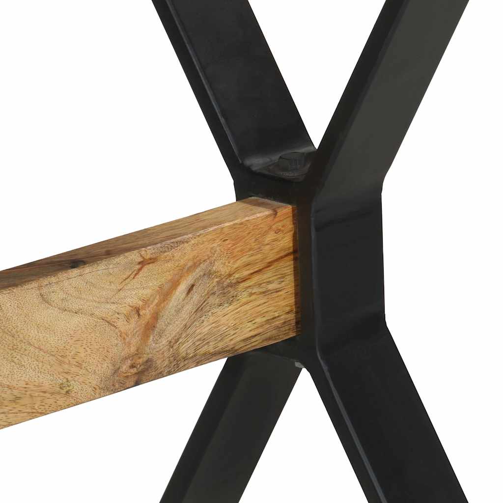 Table à manger 120x60x76 cm bois de manguier brut - XIOS