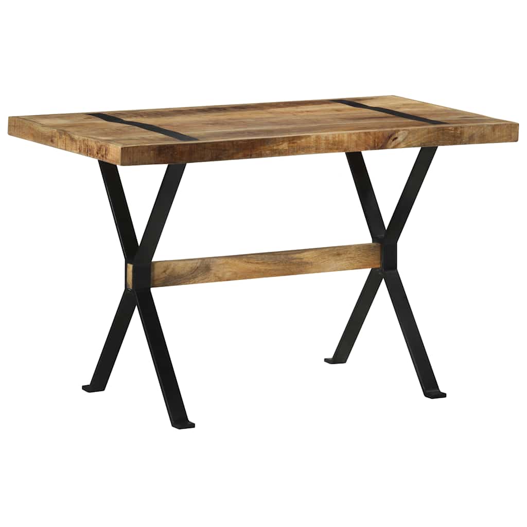 Table à manger 120x60x76 cm bois de manguier brut - XIOS