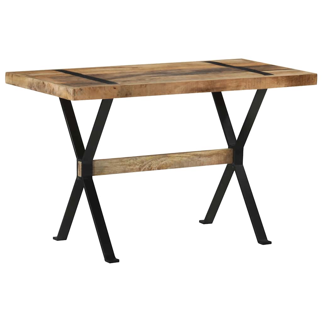 Table à manger 120x60x76 cm bois de manguier brut - XIOS
