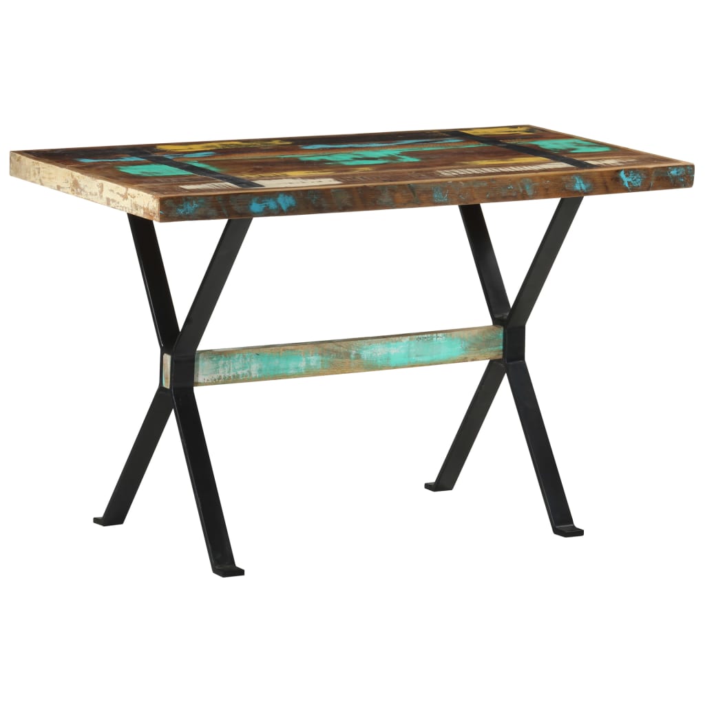 Table à manger 120x60x76 cm Bois de récupération massif - XIOS