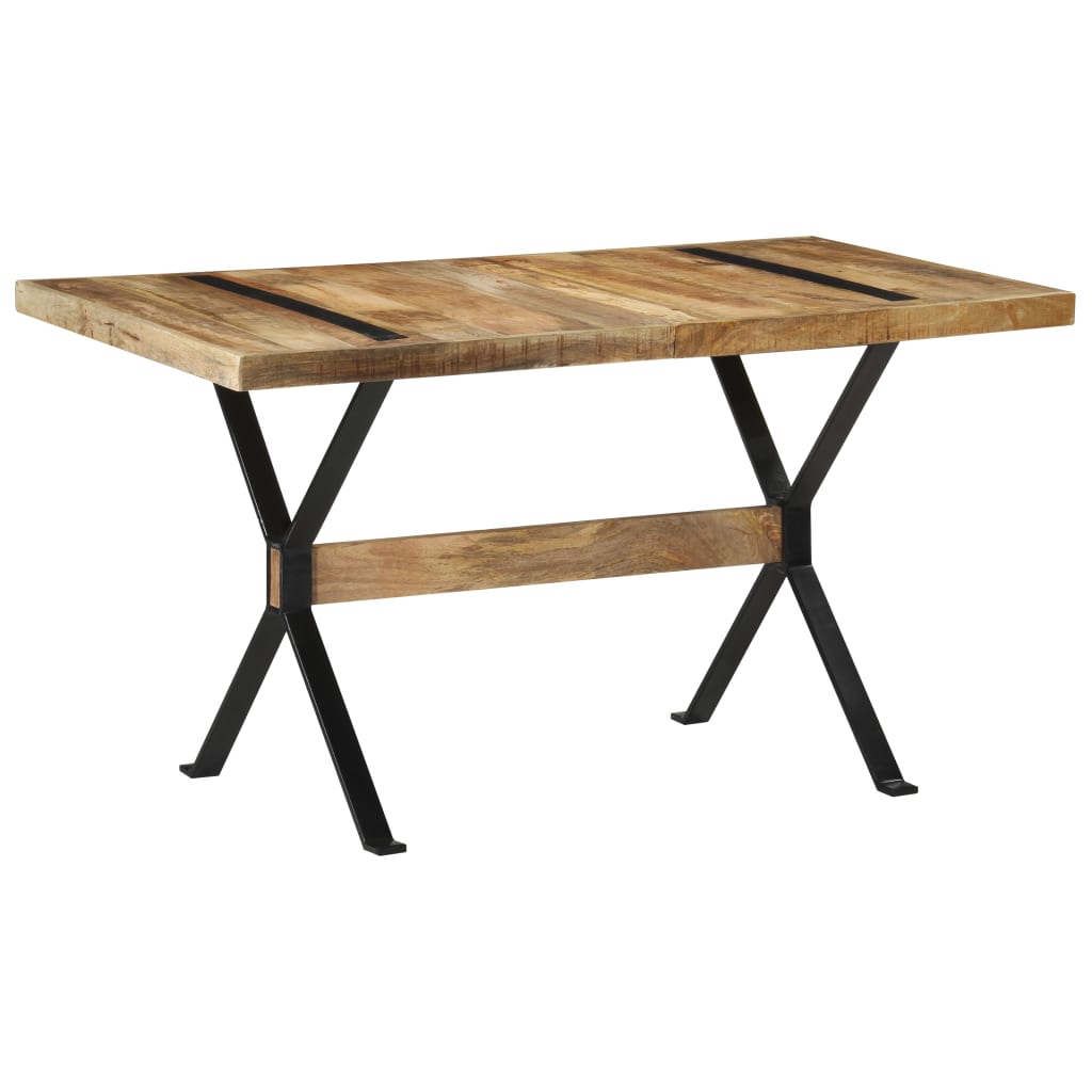 Table à manger 140x70x76 cm Bois de manguier brut - XIOS