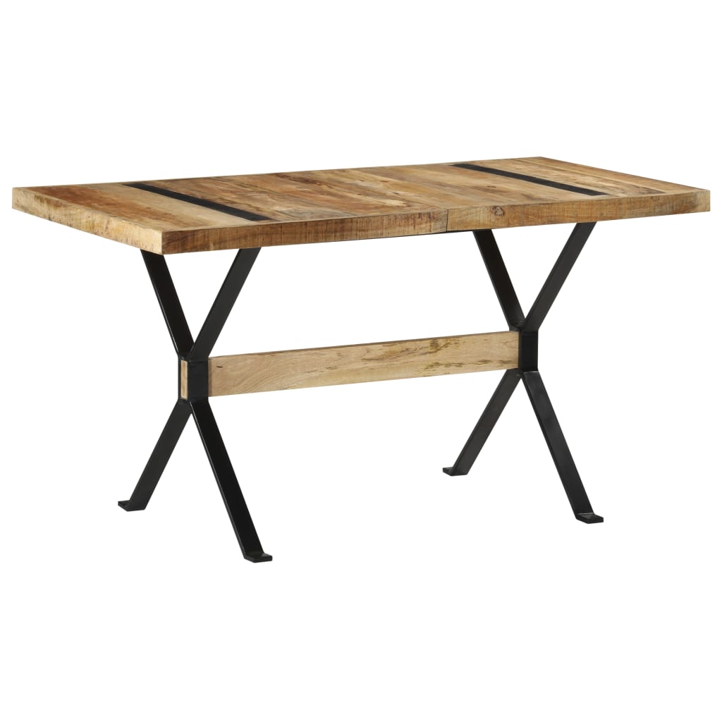 Table à manger 140x70x76 cm Bois de manguier brut - XIOS