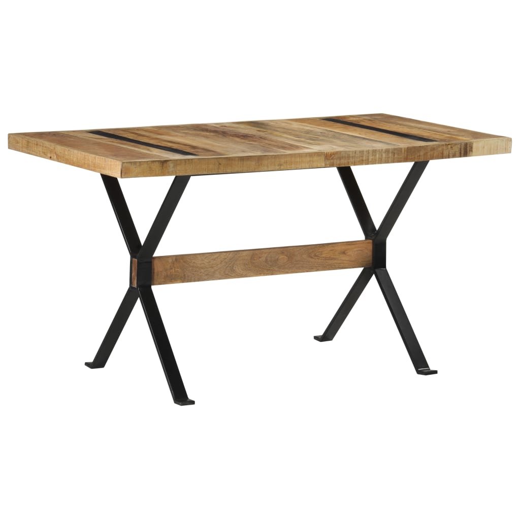 Table à manger 140x70x76 cm Bois de manguier brut - XIOS