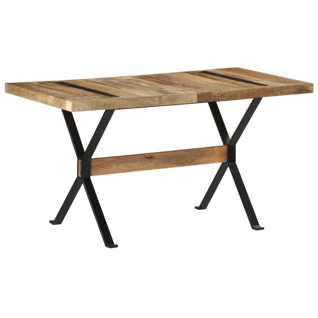 Table à manger 140x70x76 cm Bois de manguier brut - XIOS